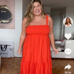 Zara Poplin MIDI Dress.